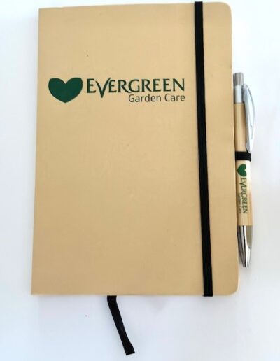 Evergreen Notebook and Pen