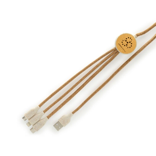 3 in 1 Cork Charger Cable