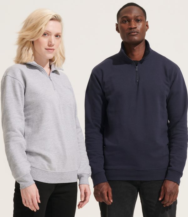 Unisex Quarter Zip Eco Branded Sweatshirt